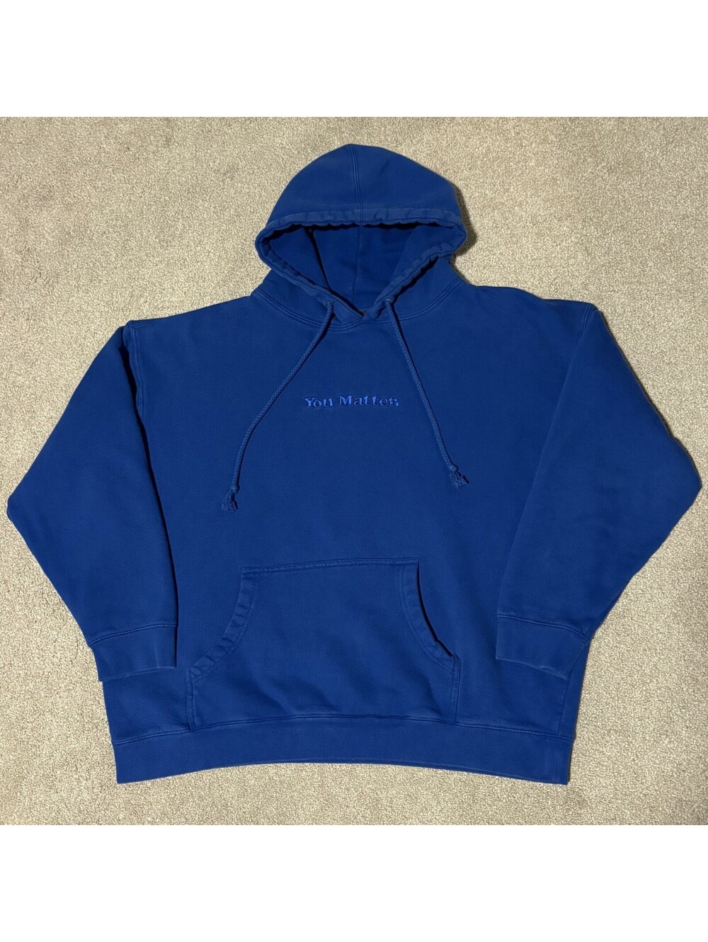 You Matter Hoodie Sz XL Blue Pullover Sweatshirt Demetrius Harmon Mental Health